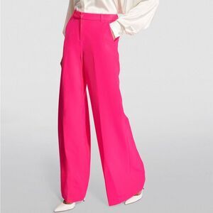 NWT L’AGENCE Pilar Pink Wide Leg Pant Trouser size XS 2